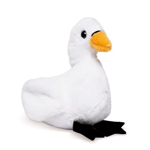 Image of Living Nature SMOLS Swan Plush Toy | Soft Toy Gift For Kids | Naturli Eco-Friendly Plush, White
