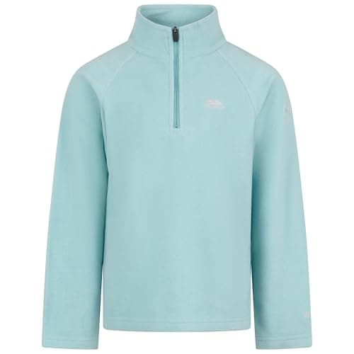 Image of Trespass Kids Fleece Uliston - Half Zip Neck, Auto-Lock Zip, Airtrap Technology, 160 gsm, Soft Brushed Finish, 100% Polyester, Lightweight, Warm, Easy-Care