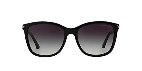 Image of Emporio Armani Women's 4060 0EA4060 50178G 56 Rectangular Sunglasses 56, Black/Gradient
