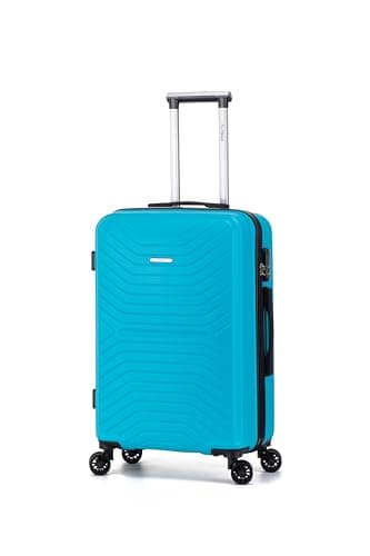 Image of FLYMAX 24" Medium Suitcase 4 Wheel Lightweight Luggage Hard Shell ABS Travel Case Hold Check in Fits 15kg - 20kg Medium Size + 3 Digit Lock + Telescopic Handle 67 Litre Capacity