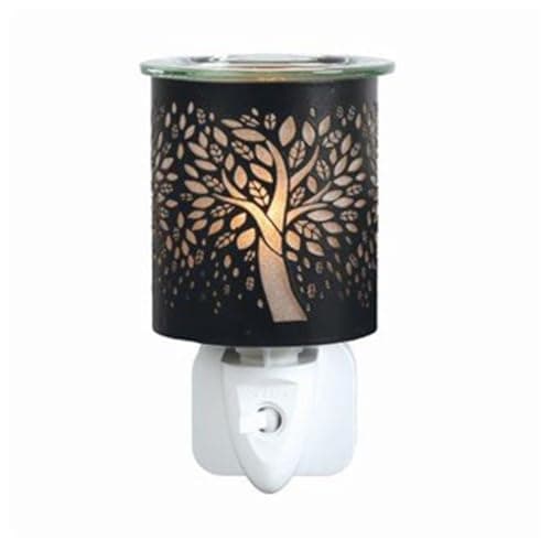 Image of Aroma Black & Gold Tree Of Life Plug In Wax Melt Warmer