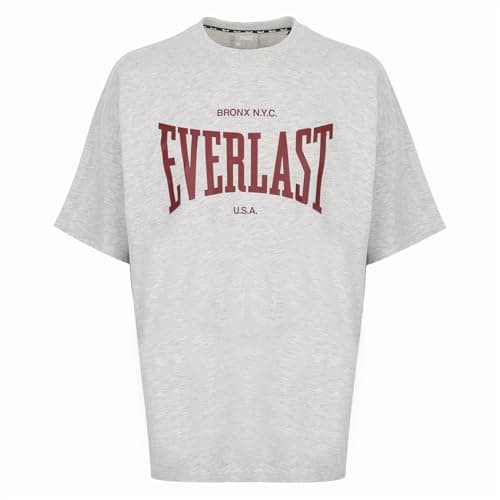 Image of Everlast Mens B GRPH T-Shirt Short Sleeve Cotton Grey XXL