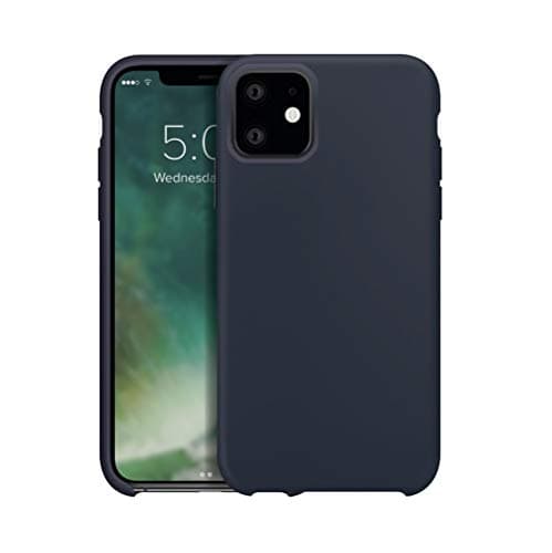 Image of XQISIT Silicone Case for iPhone 11 6.1" Midnight Blue Soft Touch