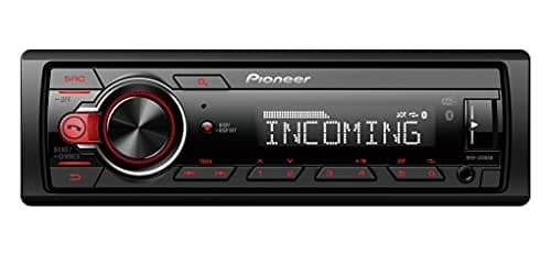 Image of Pioneer MVH-330DAB-AN, 1DIN Car Radio with RDS and DAB+, USB, AUX Input, Bluetooth, Low Installation Depth with DAB Antenna