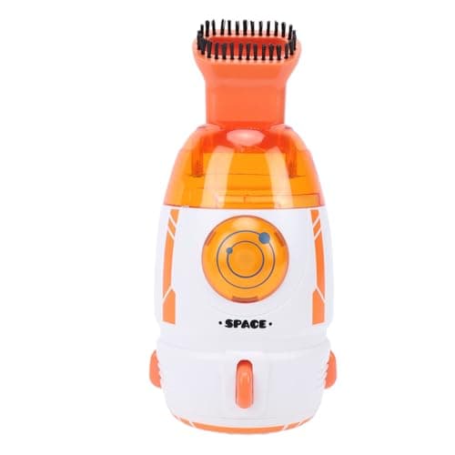 Image of ZAICOLER Mini Desktop Vacuum Cleaner, 600Pa Portable Cordless Cleaner, Handheld Vacuum with Detachable Dust Bin, Micro Pore Filter & Brush Nozzle, Ideal for Crumbs, Keyboard Dust & Paper (Orange)