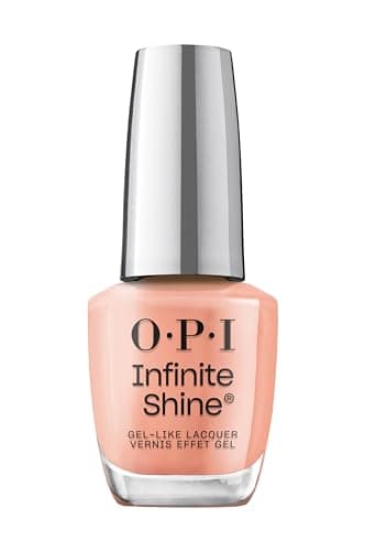 Image of OPI Infinite Shine Nail Polish - On a Mission - Gel Like & Long Lasting Coral Nail Polish - with Pre-Cured Gel Technology & OPI Pro-Wide Brush (15ml)