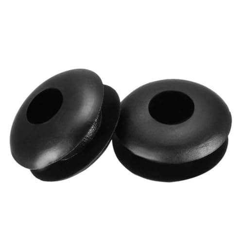 Image of TA-VIGOR 20Pcs Rubber Grommets Cable Wire Protector, 4mm Conductor Wiring Blanking Gasket Ring Grommets, Black Electrical Cable Hole Plugs Wire Gaskets for Protecting Wires, Cables and Plugs