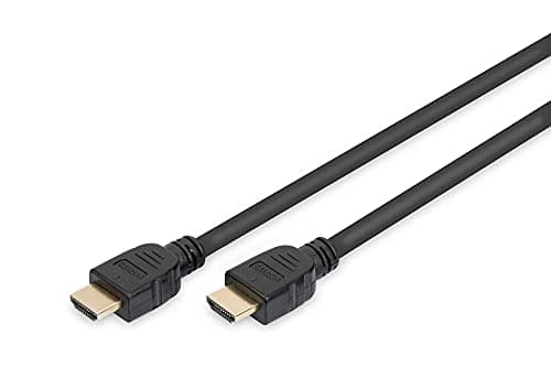 Image of DIGITUS HDMI 2.1 Cable - 1m - with Ethernet channel - UHD-II 8k/60Hz - 4k/120Hz - compatible with PS5, Xbox Series, TV/projector - gold-plated contacts - polybag - black