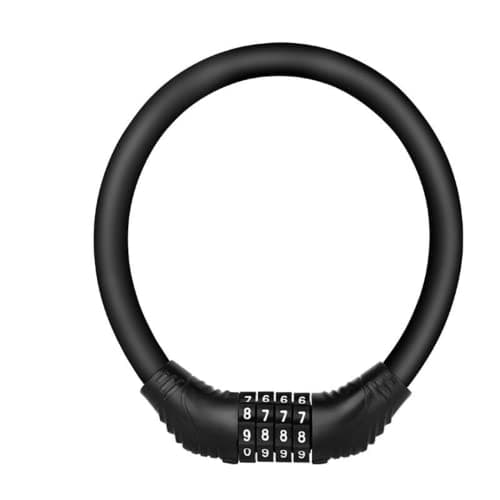 Image of Heavy Duty Bike Lock,Kryptonite Bike Lock,- 4-Digit Combination Cable Lock - Be Suitable for Cycle, Motorcycle, Scooter, Mountain Bike, Pram