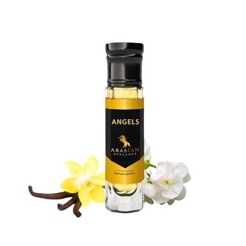 Image of Arabian Opulence FR27 ANGELS Concentrated Perfume Oil | Roll on Amber Vanilla Fragrance for Women | Long Lasting Oil Based Perfume | Alcohol-Free Perfume Body Oil (6ml)