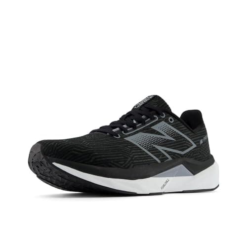 Image of New Balance Men's FuelCell Propel v5 Running Shoes, Black/White/Steel, 9.5/M