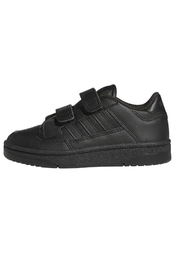 Image of adidas Unisex Kids Rapid Court Childrens Shoes, Core Black/Core Black/Carbon, 2 UK