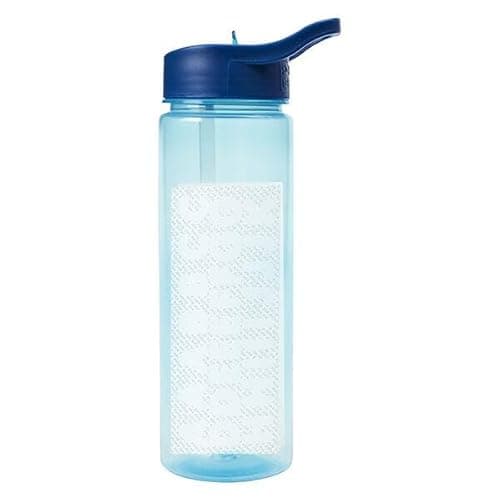 Image of Polar Gear Personalised A-Z Sticker Water Bottle with Straw 600ml – Official Merchandise Kids Reusable Non Spill BPA Free Tritan – Personalise - Ideal For School Nursery Sports Picnic - Navy