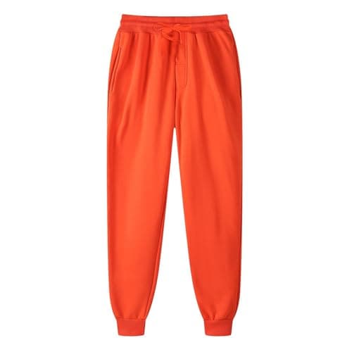 Image of Womens Joggers Sweatpants UK Casual Jogging Pants Athletic Active Sweatpants Running Gym Workout Tracksuit Bottoms Drawstring Elastic Waist Lounge Trousers Orange S