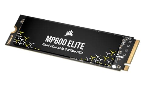Image of Corsair MP600 ELITE 2TB M.2 PCIe Gen4 x4 NVMe SSD – M.2 2280 – Up to 7,000MB/sec Sequential Read – High-Density 3D TLC NAND – Black