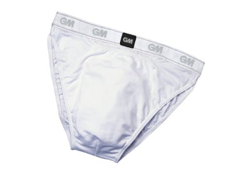 Image of Gunn & Moore GM Cricket | Briefs | Special Blend Stretch Cotton with Elastic Waist For Comfort Fit | Integral Pouch For Box Abdo Guard | White | Small Boys For Waist 25-26"