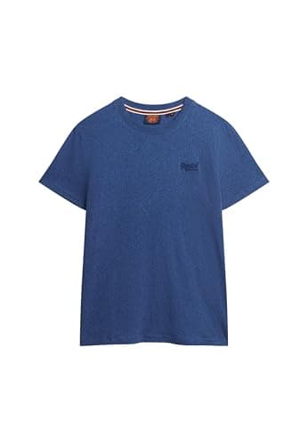 Image of Superdry Men's Vintage Logo Emb Tee T-Shirt, Bright Blue Marl, XXL