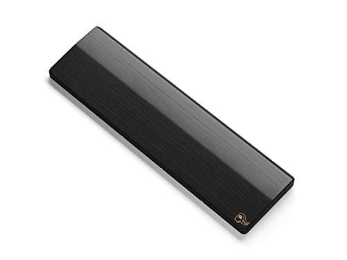 Image of Glorious Gaming Wooden Keyboard Wrist Rest (TKL) - White Ash Wood, Medium-Coarse Grain, Smooth Surface, Sweat & Oil Resistant, Easy Clean, Anti-Slip Rubber Base, 360 x 100 x 19mm - Onyx
