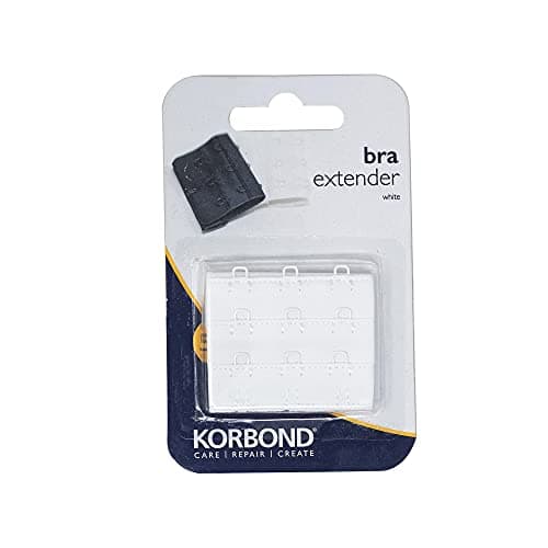 Image of Korbond Double Hook Bra Extender – x 1 50mm White Bra Extender – Machine Washable – Increase Bra Size By Up To 8cm – Comfort Fit
