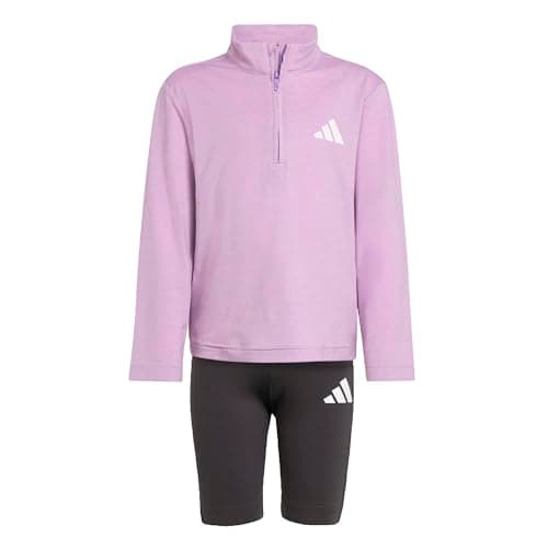 Image of adidas Girl's GOTO PZ SPORTS SET, active purple/ice lavender/white, 6-7 Years