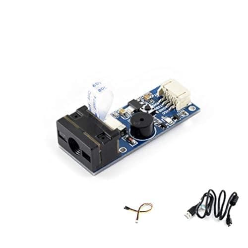 Image of Waveshare Barcode Scanner Module 1D/2D Codes Barcode, QR Code Reader Scanning Onboard Micro USB and UART Serial Port Directly Plugged into Computer