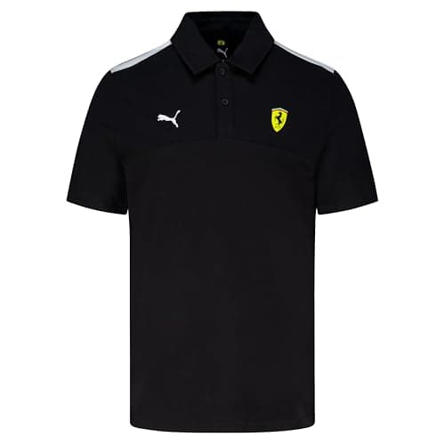Image of PUMA Scuderia Ferrari F1 Men's Classic Polo - Black - Size: M