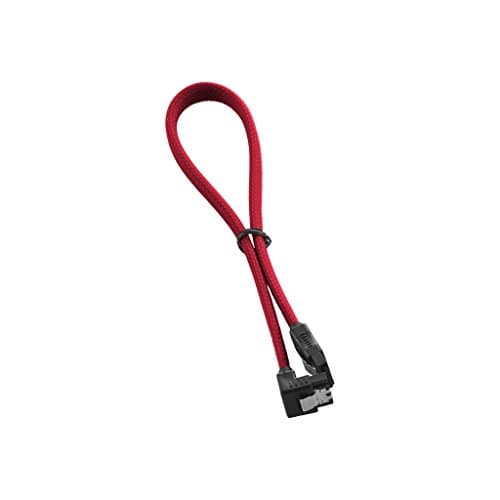 Image of CableMod CM-CAB-RSAT-N30KR-R ModMesh Right Angle SATA 3 Cable - Black