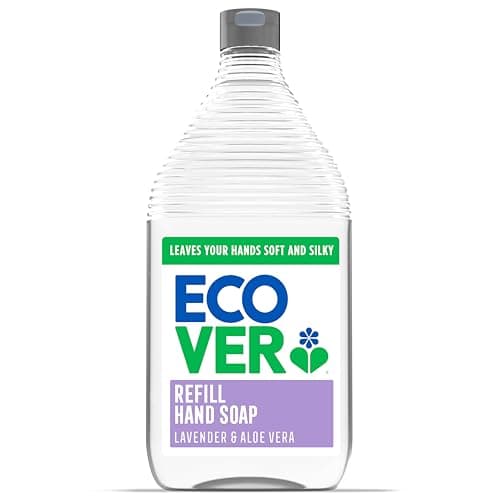Image of Ecover Hand Wash Refill, Hand Soap, Gentle Hand Cleansing, Fresh Lavender & Aloe Vera Scent, Pack of 1,1 x 950ml