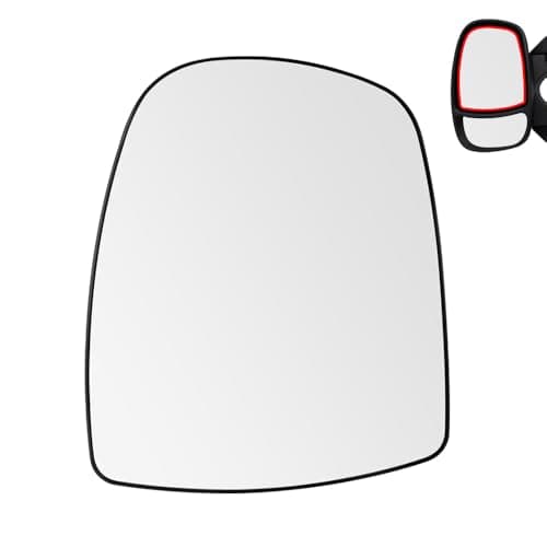 Image of SENZEAL Wing Mirror Glass Heated Upper Left Passenger Side for Renault Trafic MK2 Vauxhall Vivaro A Nissan Primastar 2001-2014 9636600QAH (Left)
