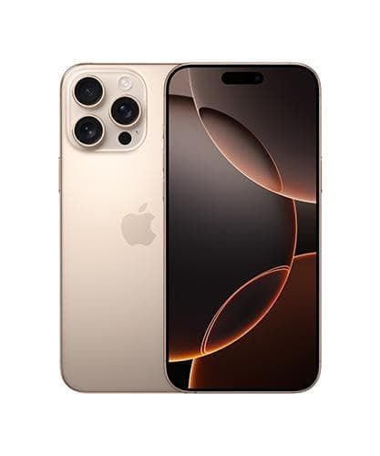 Image of Apple iPhone 16 Pro Max, 1TB, Desert Titanium (Renewed)