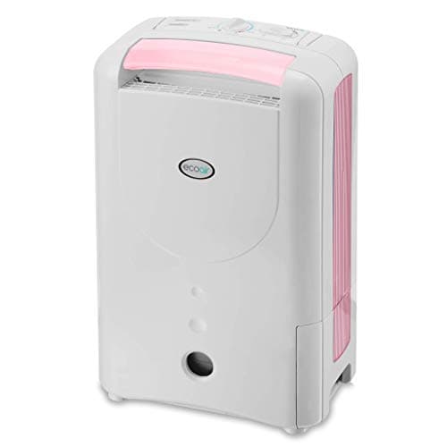 Image of EcoAir DD1 Simple MK3 Pink Desiccant Dehumidifier| Rotary Control | 7.5 Litre/Day | Quiet 34dBA | Silver Filter | Laundry | 6Kg | Home Garage Basement Boat