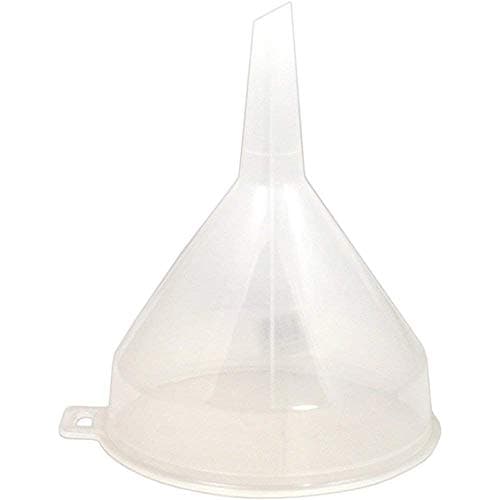 Image of Whitefurze Plastic Funnel for Liquid Transfer, Food Preparation Tasks, White Colour Finish, 14 cm (5.5 Inches) Diameter Opening, Lightweight Item 1-Pack