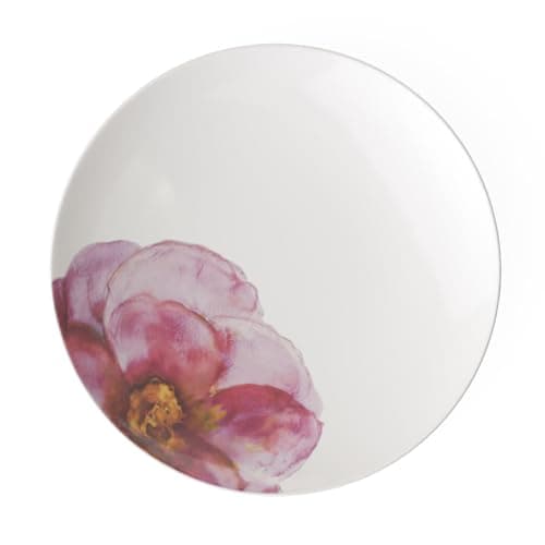 Image of Villeroy & Boch - Rose Garden Coupe Dinner Plate, 28.5 x 28.5 x 3.5 cm, Premium Porcelain, White/Pink