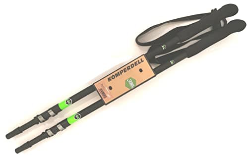 Image of Komperdell Mountaineer Powerlock Length: 105-140 cm Colour: Black/Lime
