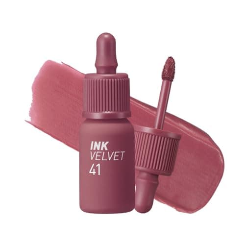 Image of Peripera Ink the Velvet Lip Tint - High Pigment Color, Longwear, Weightless, Not Animal Tested, Gluten-Free, Paraben-Free (41 COOL OFF ROSY, 4g)