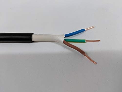 Image of All Lengths 1.5mm PVC Outdoor Hi Tuff Cable NYY-J 3 Core Pond Lighting Wire Outside Power (15m)