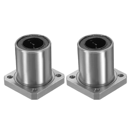 Image of sourcing map 2 Pack LMK16UU Linear Ball Bearings, 16mm Bore Square Flange Linear Ball Bearings Flange Motion Bushing with Double Side Rubber Seal ABEC3 for CNC, 3D Printer