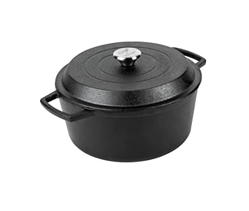 Image of Nadiya x Prestige Cast Iron Casserole, 4.5L, Black