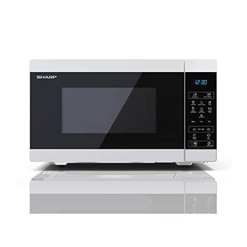 Image of SHARP YC-MS252AU-W 25 Litre 900W Digital Microwave, 11 power levels, ECO Mode, defrost function, LED cavity light - White