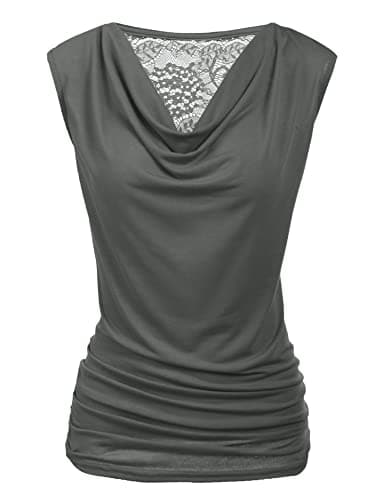 Image of Zeagoo Women's Casual Sleeveless V-Neck Tank Top, Grey M, Size M