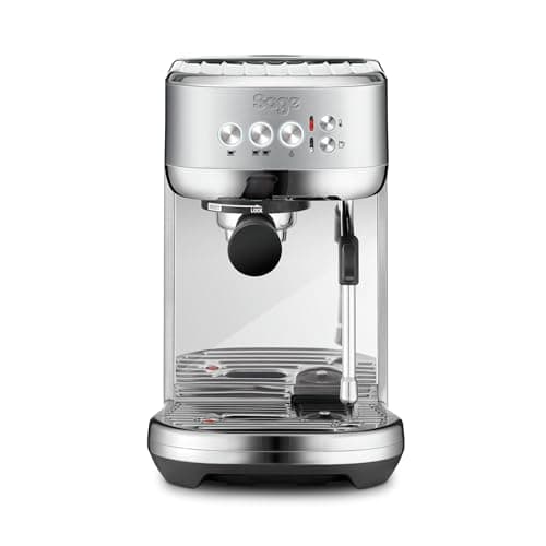 Image of Sage - The Bambino Plus - Compact Coffee Machine with Automatic Milk Frother - 1.9L, 15 bar, 1600 W - Single or Double Shot Espresso Maker, Cappuccino, Latte, Brushed Stainless Steel