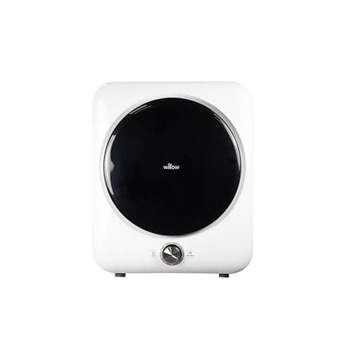 Image of Willow W3TDW Compact 3kg Vented Tabletop Tumble Dryer with 8 Programmes, Portable Front Loading Dryer for Flats & Small Spaces – White