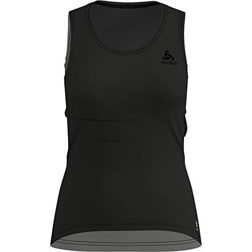 Image of Odlo ODLOB (オドロ) Women SUW TOP Crew Neck Singlet Active F-Dry Light Undershirt - Black, M