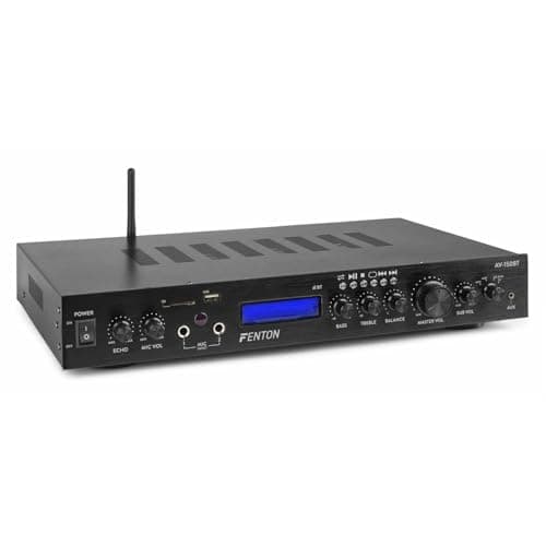 Image of Fenton AV-150BT 5-Channel Home Audio Amplifier, Bluetooth Amplifier for HiFi Surround Sound System, 5.1 Cinema Receiver, Home Theatre Experience