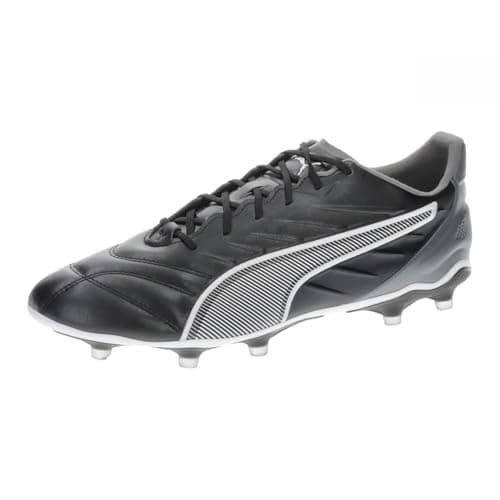 Image of PUMA Unisex King PRO Firm Ground/Artifical Ground Football Boots, PUMA Black-PUMA White-Cool Dark Gray, 8 UK