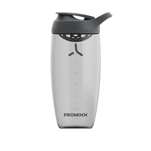 Image of Promixx Pursuit Protein Shaker Bottle - Premium Shaker for Protein Shakes - Lifetime Durability, Leakproof, Odourless - 700ml / 24oz (Graphite Gray)