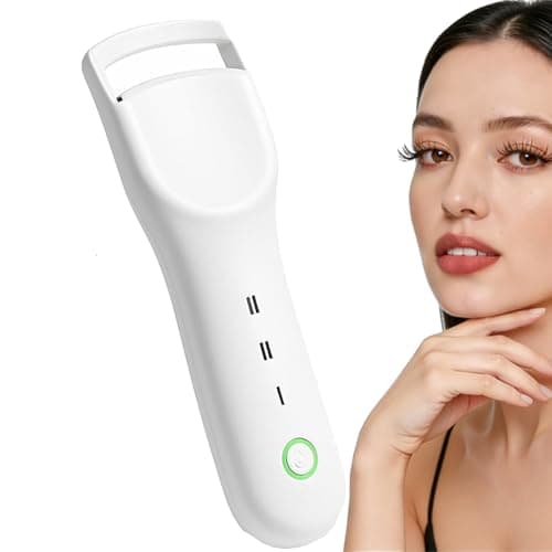 Image of Heated Eyelash Curler, Rechargeable Lash Curler with Silicone Pad, Fast Heating & Long-Lasting Curl, Electric Eyelash Curler for All Eye Shapes, Suitable for Natural & False Eyelashes