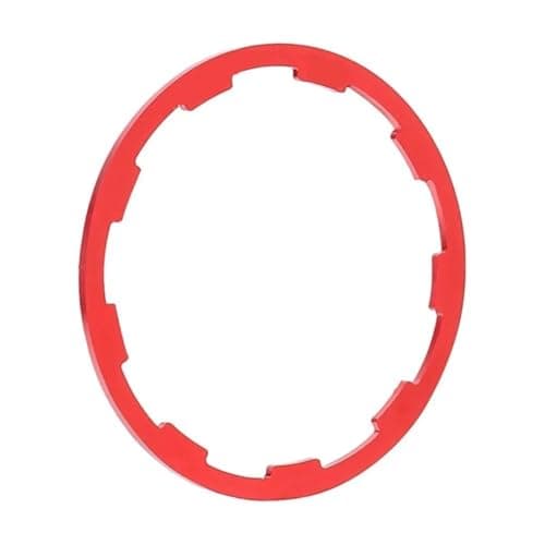 Image of Bike Cassette Gasket Freehub Body Freewheel Spacers Bicycle Hub Washer Hub Tower Base Ring Multiple Specifications flywheel Remover Flywheel Tools(Red 1mm)