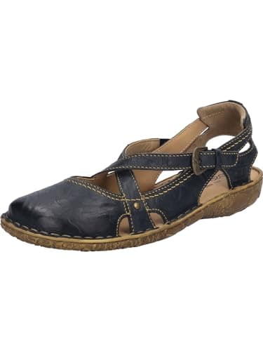 Image of Josef Seibel Women Strappy Sandals Rosalie 13, Ladies Sandals,Width G (Regular),Summer Sandal,Comfortable,Sandal,Flat,Blue (Ocean),38 EU / 5 UK