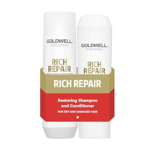 Image of Goldwell Dualsenses Rich Repair Restoring Shampoo 250ml and Conditioner 200ml Set